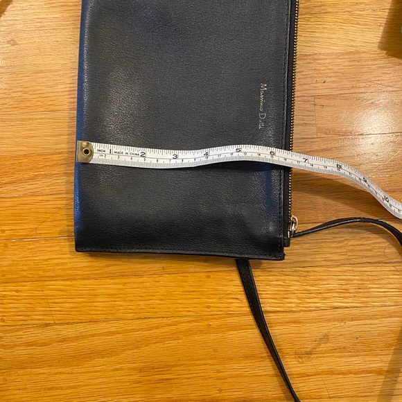 Massimo Dutti Elegant Black Crossbody Bag Zippered Pockets - Picture 11 of 13